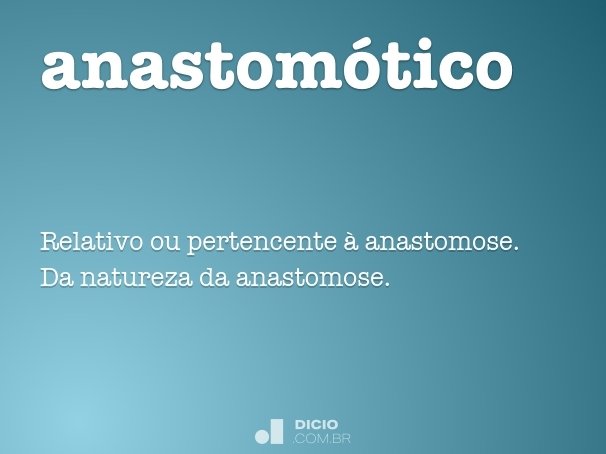 anastomótico