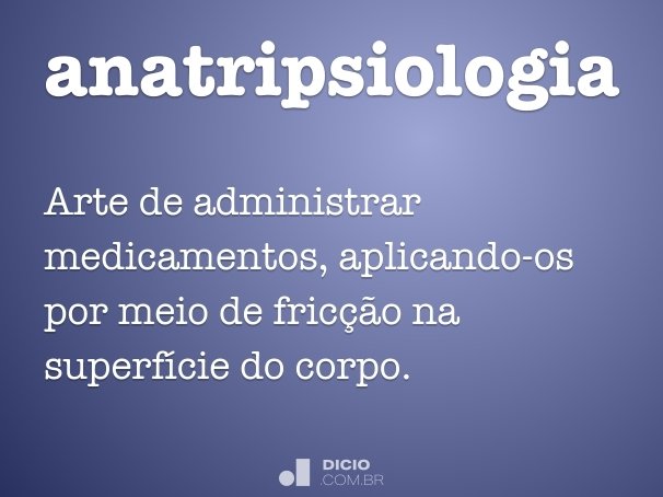 anatripsiologia