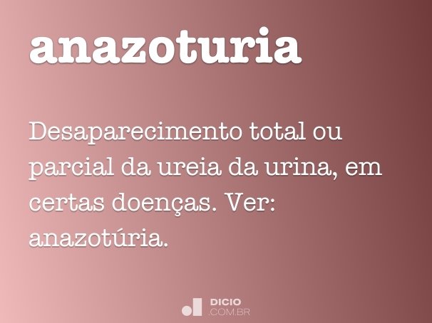 anazoturia
