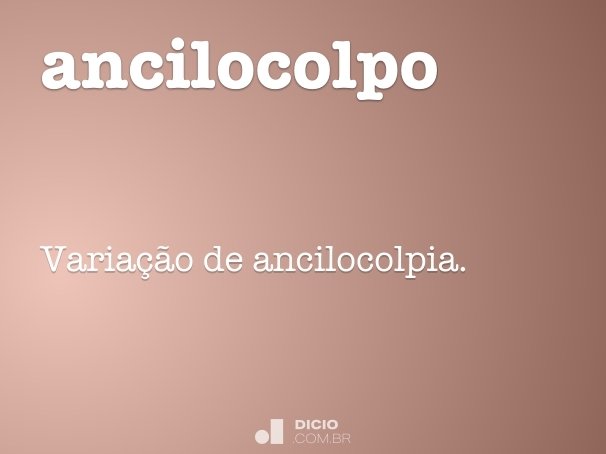 ancilocolpo