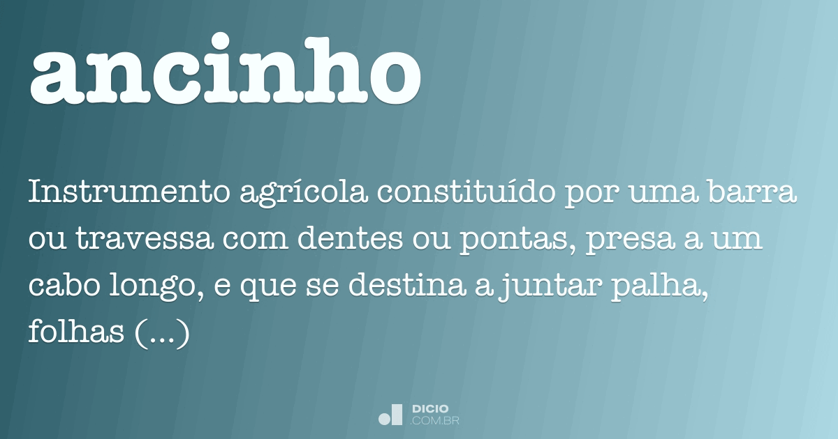 Ancinho Dicio, Dicionário Online de Português