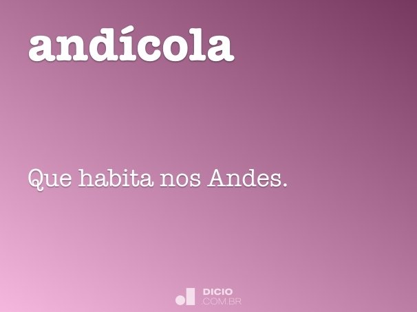 andícola