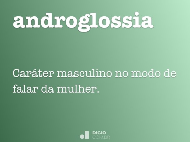 androglossia