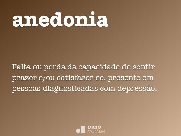 anedonia