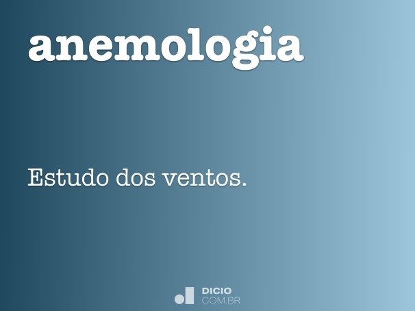 anemologia