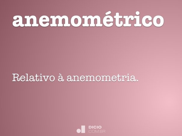 anemométrico