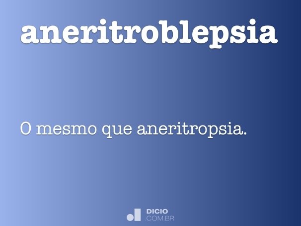 aneritroblepsia