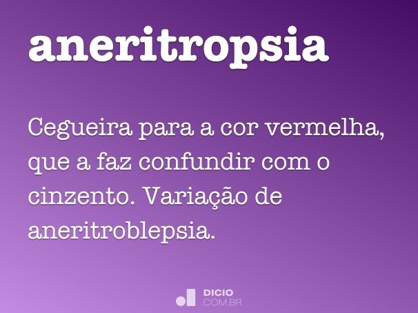 aneritropsia