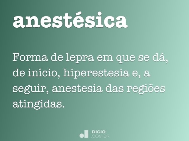 anestésica