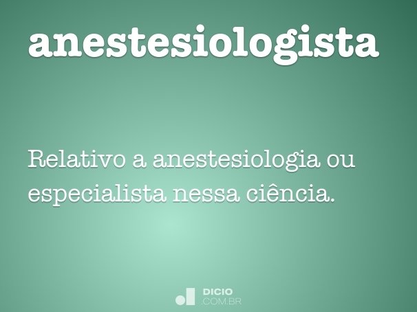 anestesiologista