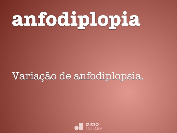 anfodiplopia
