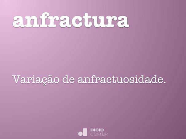 anfractura