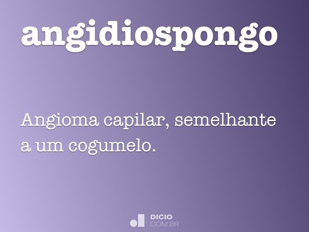 angidiospongo