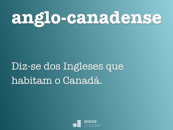 anglo-canadense