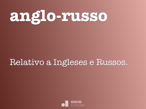 anglo-russo