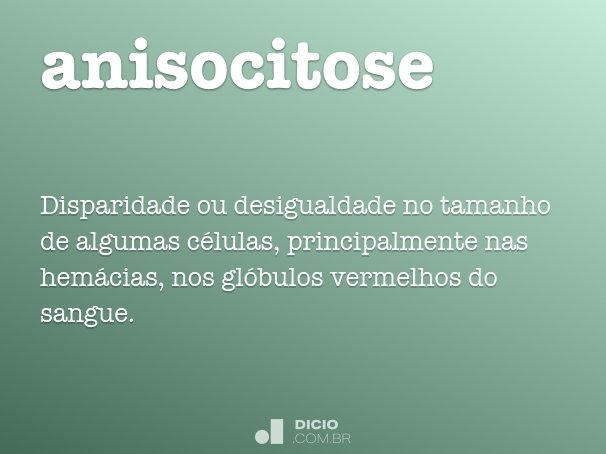 anisocitose
