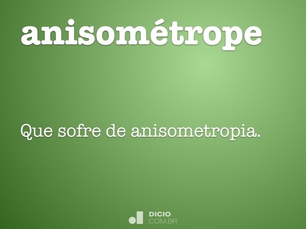 anisométrope