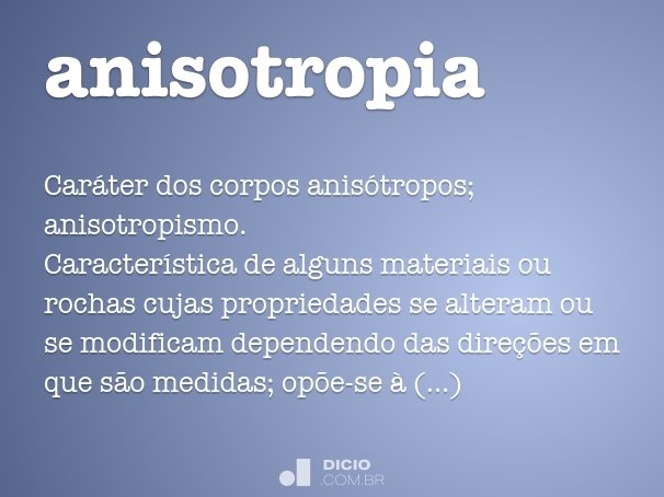 anisotropia