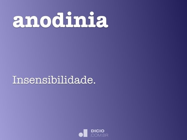 anodinia