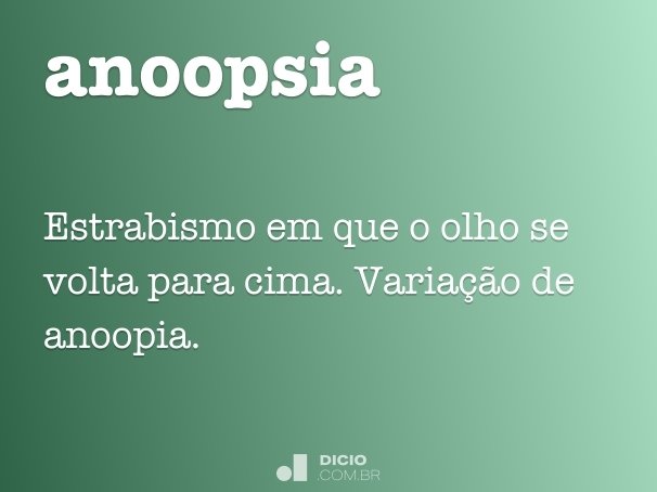 anoopsia