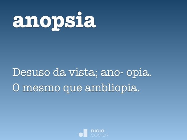 anopsia