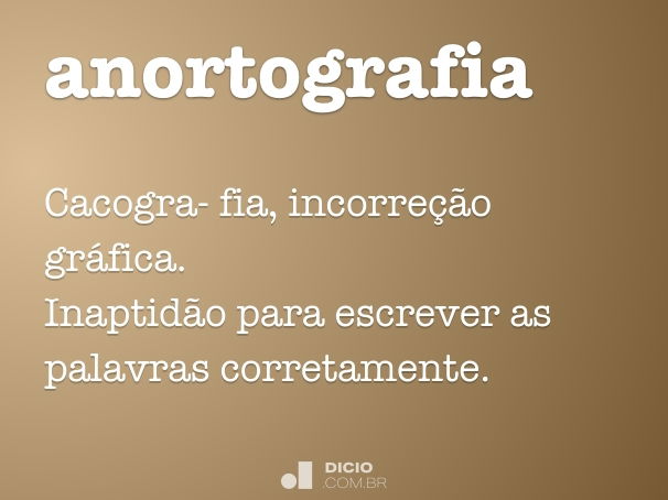 anortografia