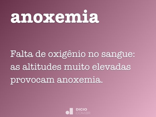 anoxemia