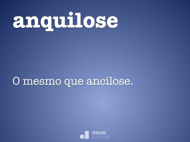 anquilose