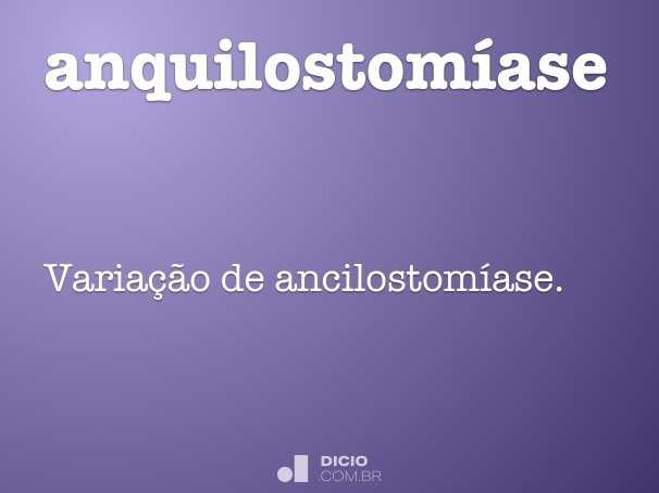 anquilostomíase