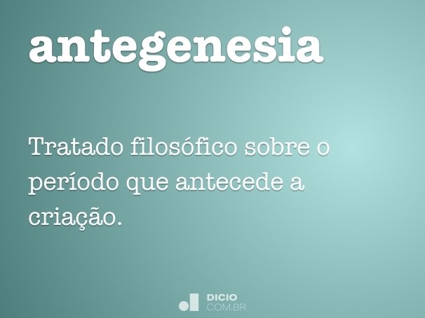 antegenesia