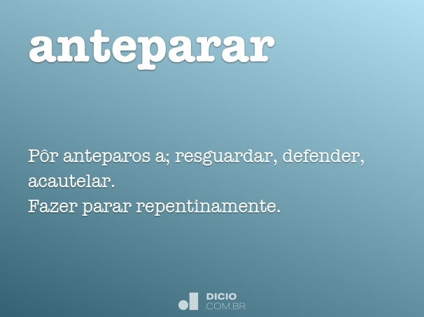 anteparar