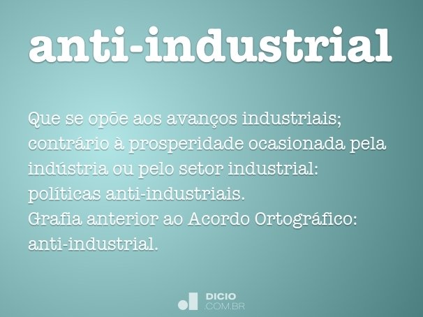anti-industrial