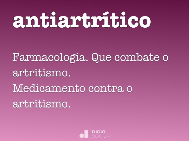 antiartrítico