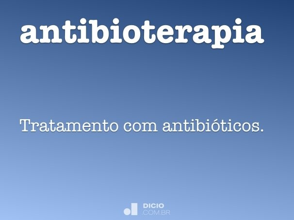 antibioterapia