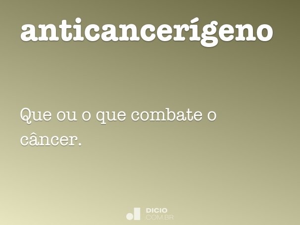 anticancerígeno