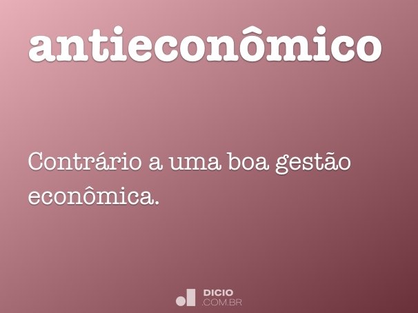 antieconômico