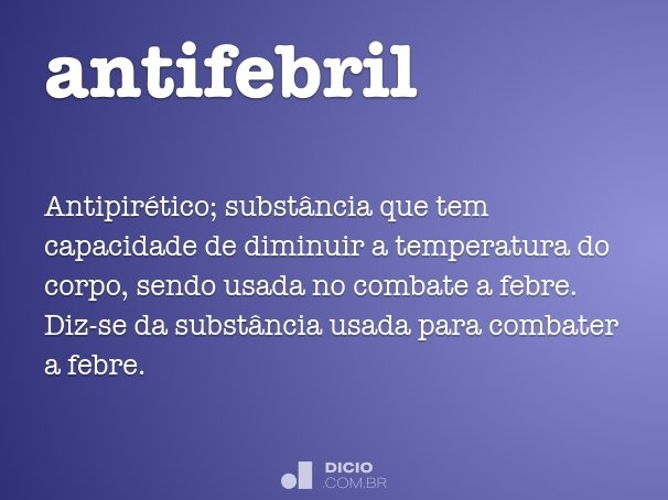 antifebril