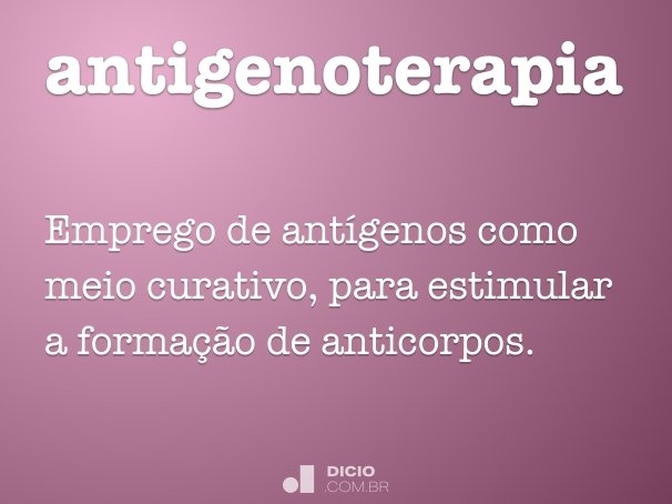 antigenoterapia