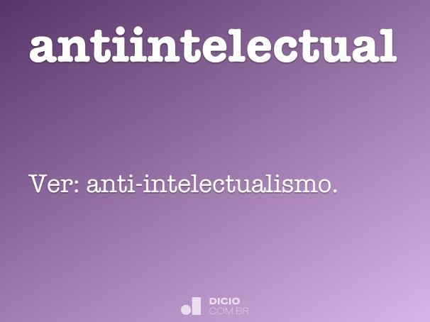 antiintelectual
