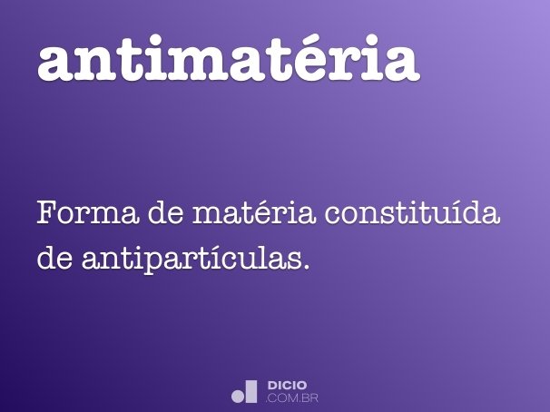 antimatéria