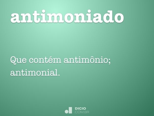 antimoniado