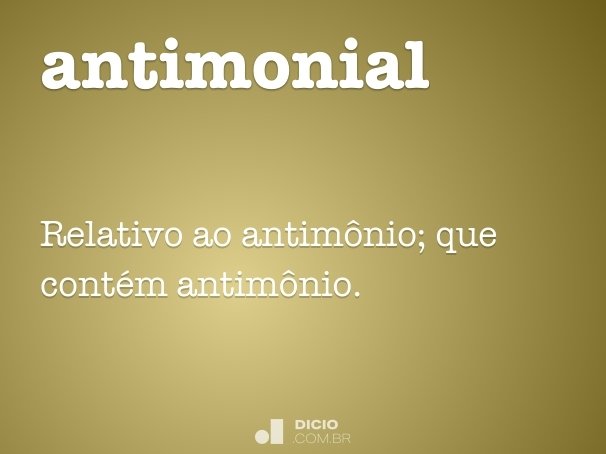 antimonial