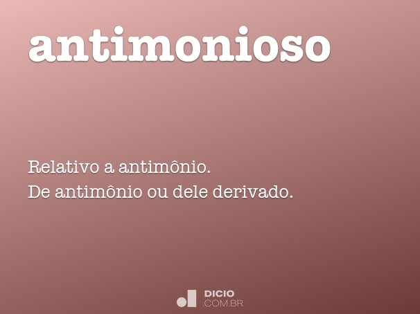 antimonioso