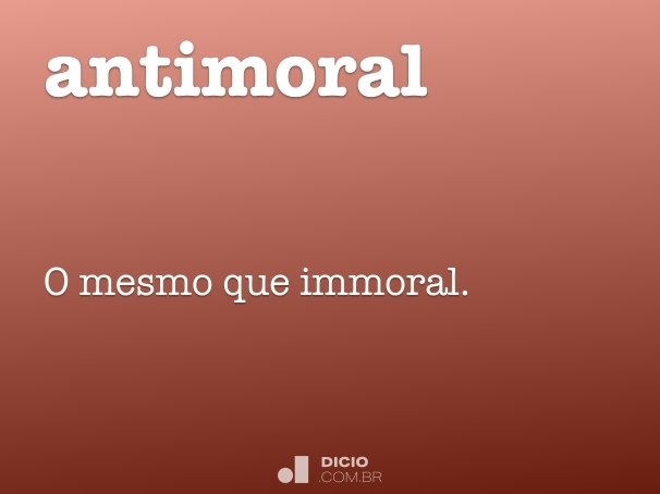 antimoral