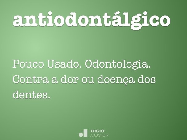 antiodontálgico