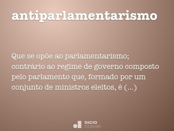 antiparlamentarismo