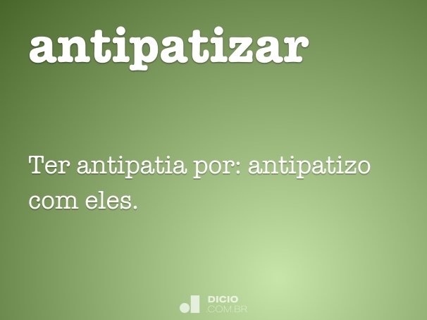 antipatizar