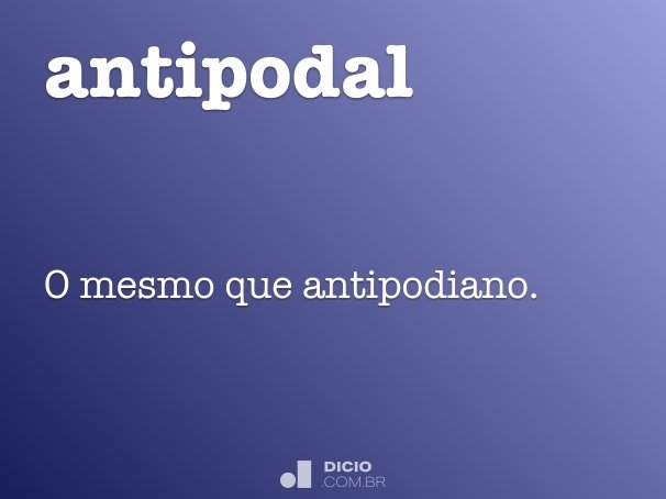 antipodal