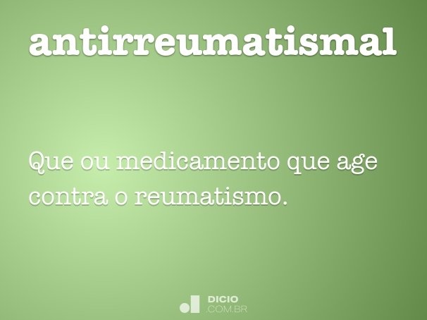 antirreumatismal