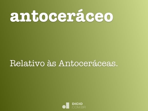 antoceráceo